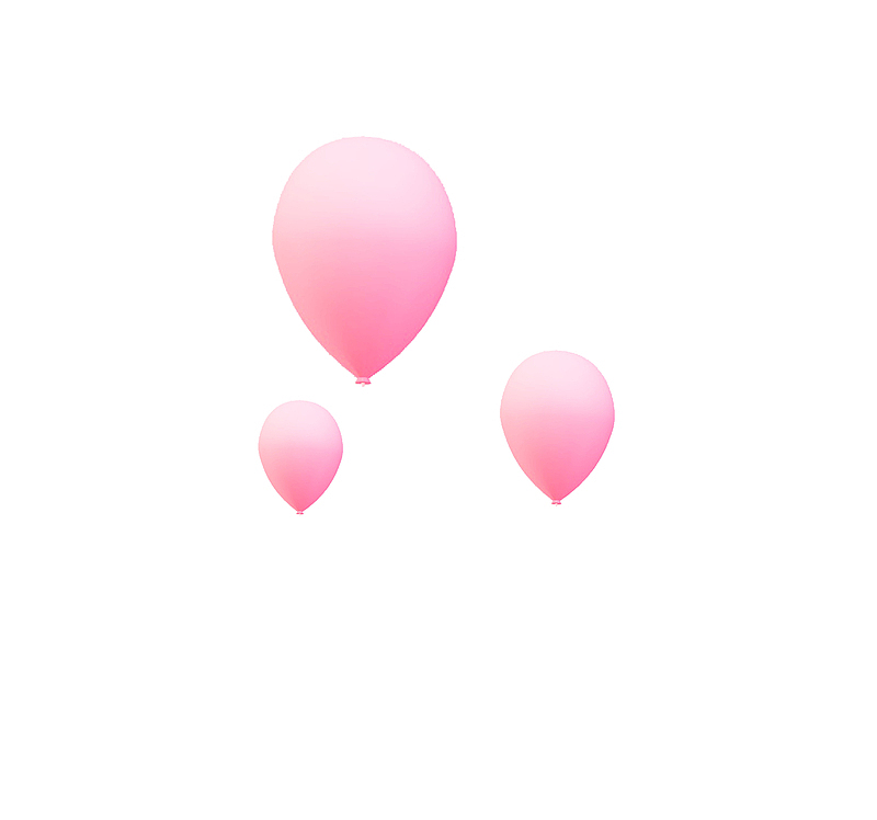 粉色的小气球