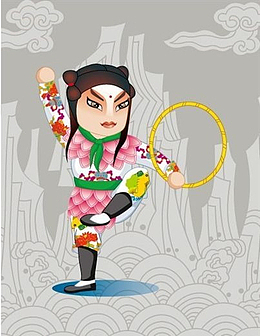 国潮戏曲人物哪吒元素