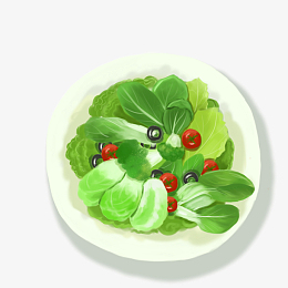 一盘辣椒炒青菜