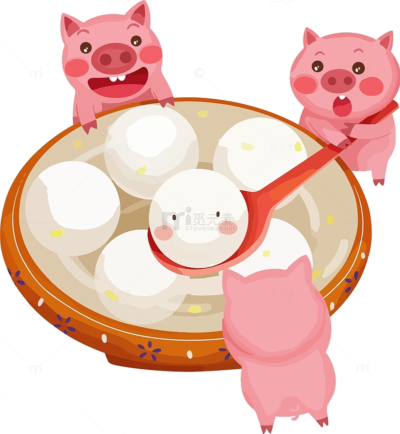 妖系·伯言府·猪猪与汤圆