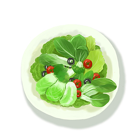 一盘辣椒炒青菜