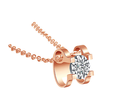 钻石项链四爪单钻牛头款吊坠pngt恤图案png文字图片png骷髅头牛头素材