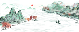 中国风风格山水画
