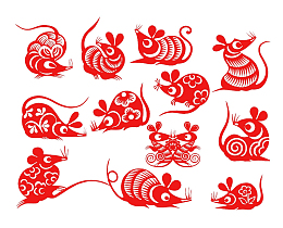 2020年鼠年剪纸
