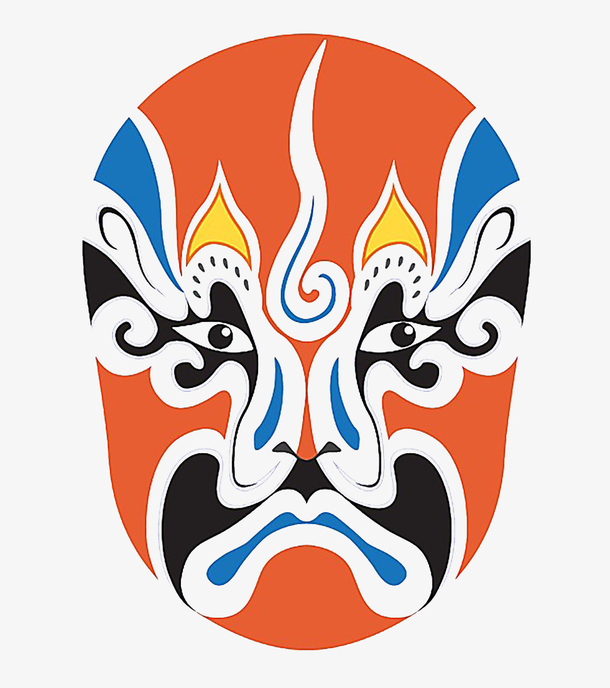 脸谱造型图案素材免费下载_觅元素