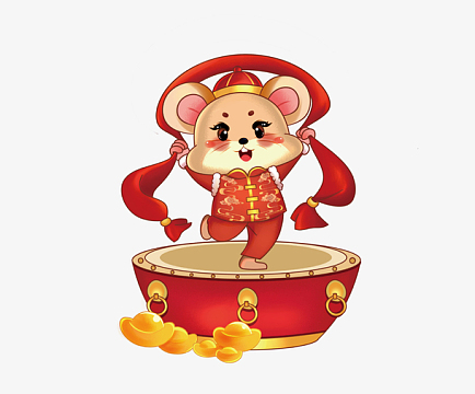 小老鼠吉祥物图案