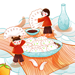 欢乐冬至吃水饺