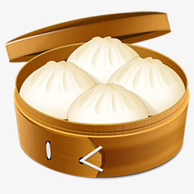 卡通小笼包四个
