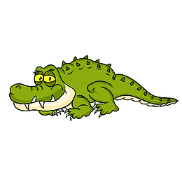 png可爱卡通绿色鳄鱼免费png免费png小鳄鱼免费pngeps免费png动物园中