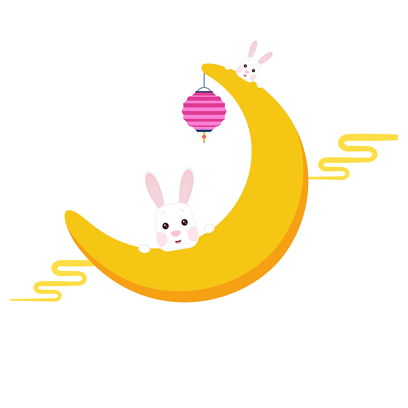 小兔子在月亮上