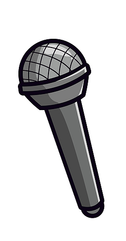 卡通话筒矢量图