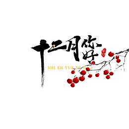 十二月你好 红果装饰元素