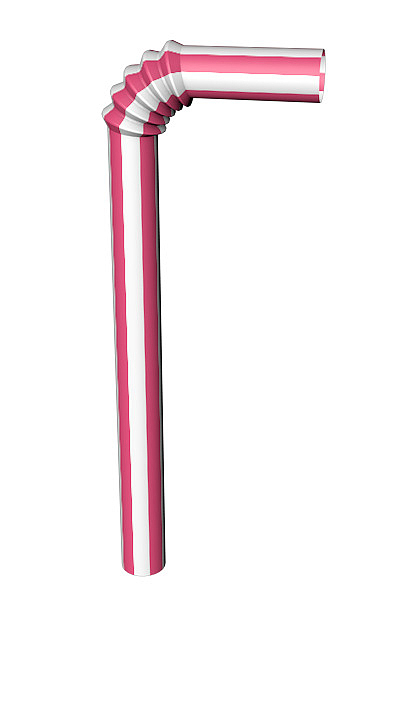 儿童节粉色吸管