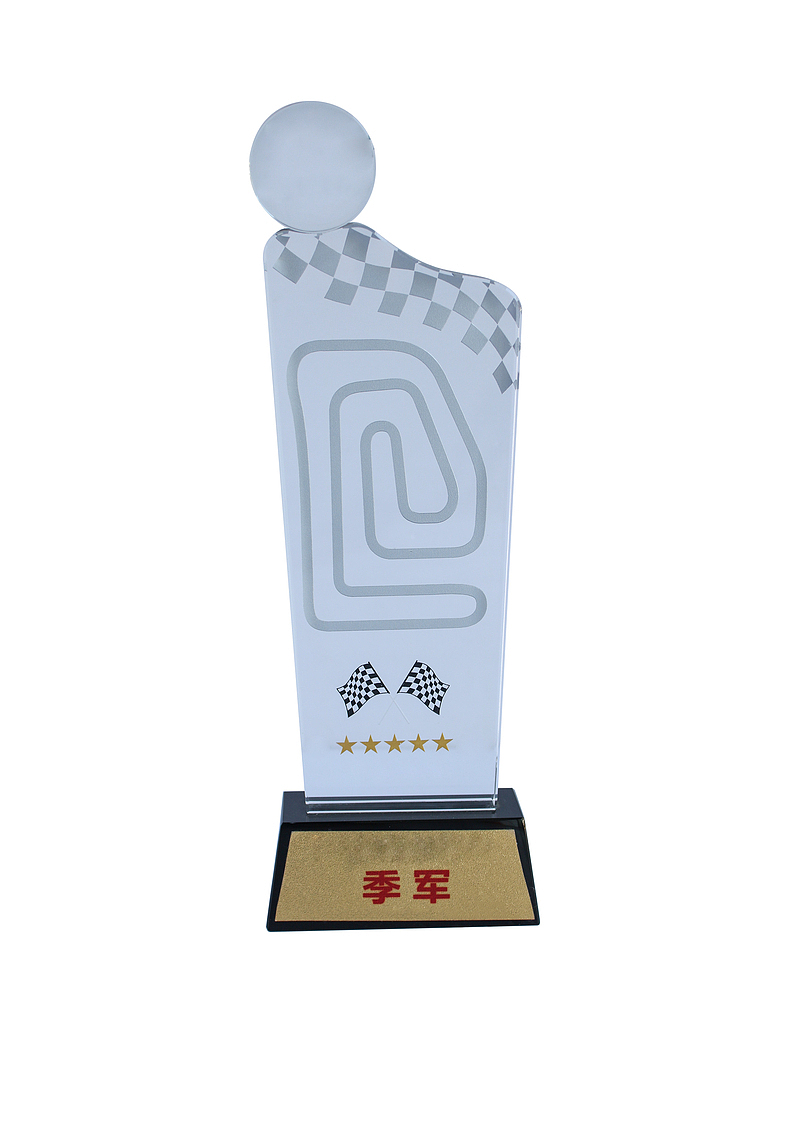 水晶五星奖杯