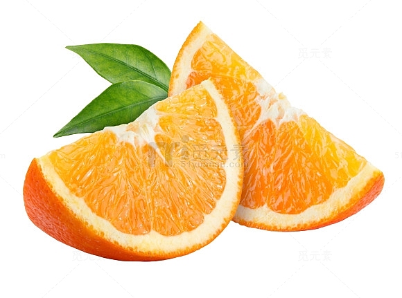 切开的大橘子