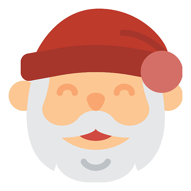 矢量圣诞老人有帽子