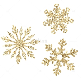 圣诞节雪花透明