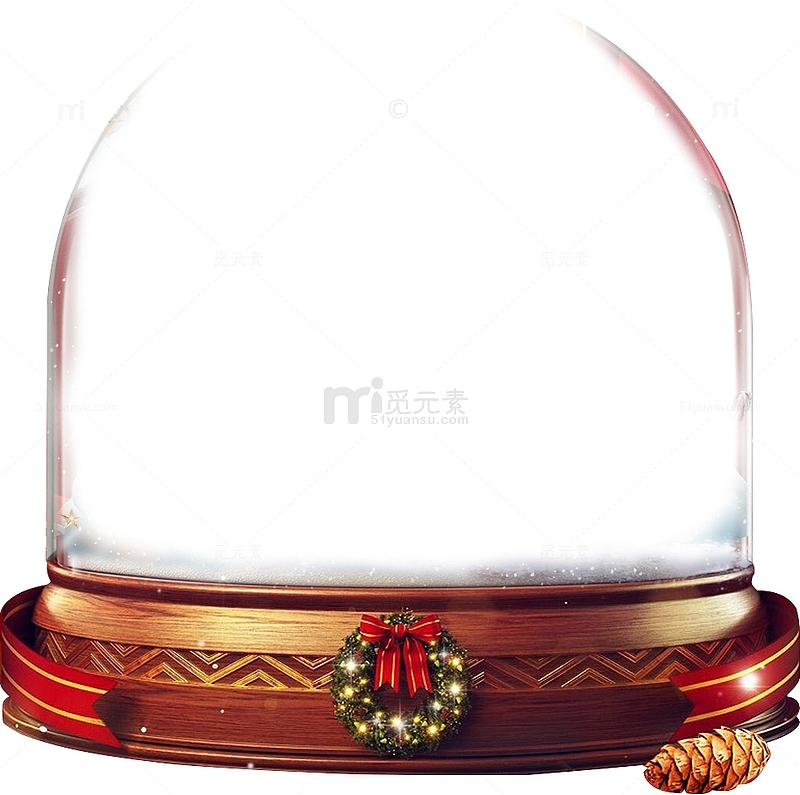 圣诞节音乐盒透明罩
