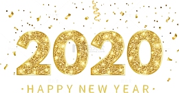 2020新年元素金色