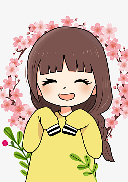 卡通 女孩 可爱 花 动漫(1359x1923)psdpng鲜花店清新活动促销展板