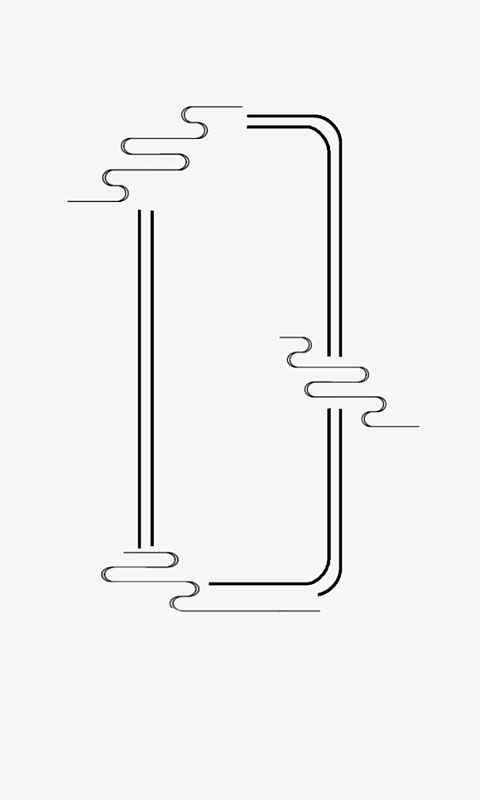 边框古风素材 边框祥云