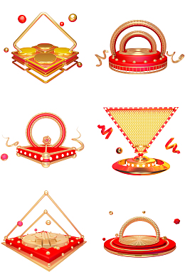 C4D建模 png 舞台