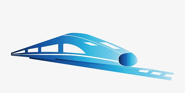 复兴号手绘卡通高铁