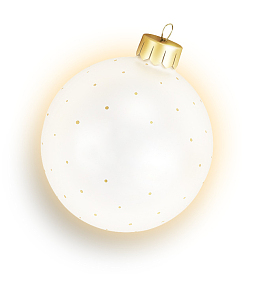 发光的白色灯泡