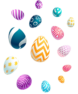 五彩缤纷的恐龙蛋