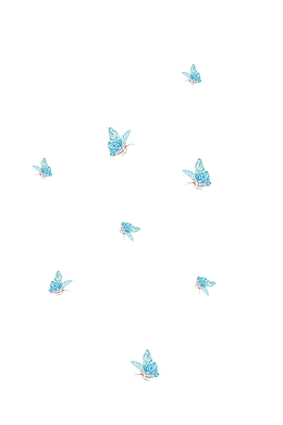 蓝色的花蝴蝶