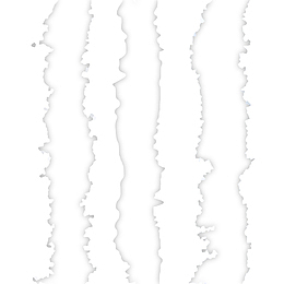 手绘多行撕纸素材