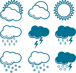 天气 预报 下雨 晴天