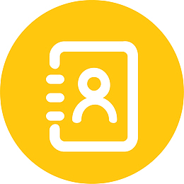 多色通讯录平面图标