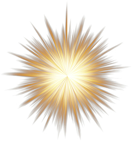 金色放射线光线