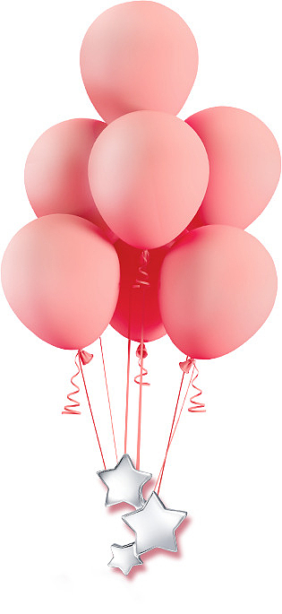 粉色气球免扣元素