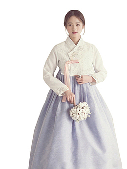 穿韩服女孩元素