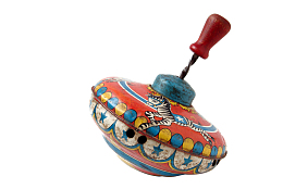 卡通陀螺玩具元素