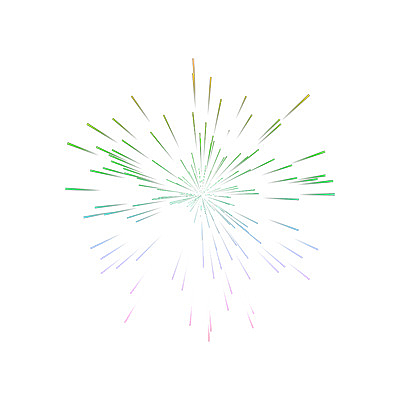 彩色的烟花元素