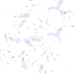 七彩漂浮元素