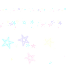 荧光彩色五角星