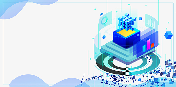 科技感粒面几何元素