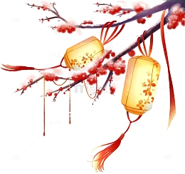 梅花上的积雪