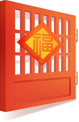 立体 左侧 门框