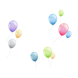 气球点缀元素