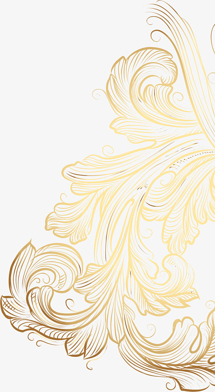 中国风金色花纹素材_中国风金色花纹图片元素-觅元素