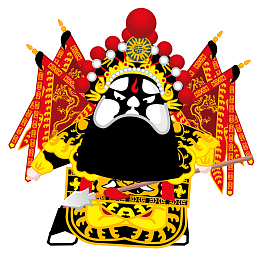 国粹京剧Q版全套PNG动漫花脸