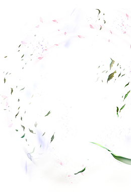 游戏手绘花瓣树叶场景素材