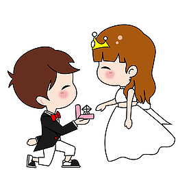 新郎新娘新人卡通婚礼小人15