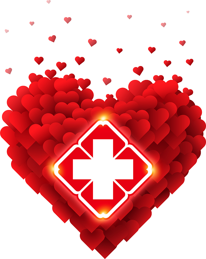 爱心-红十字会总工会会标