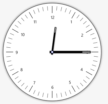 极简风时钟表盘修正